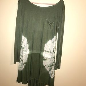 Green tie dye dress. 💚